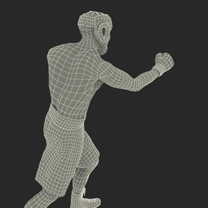 Adult Boxer Man Pose 3 3D