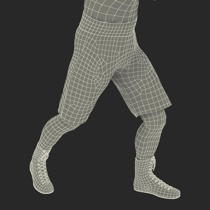 Adult Boxer Man Pose 3 3D