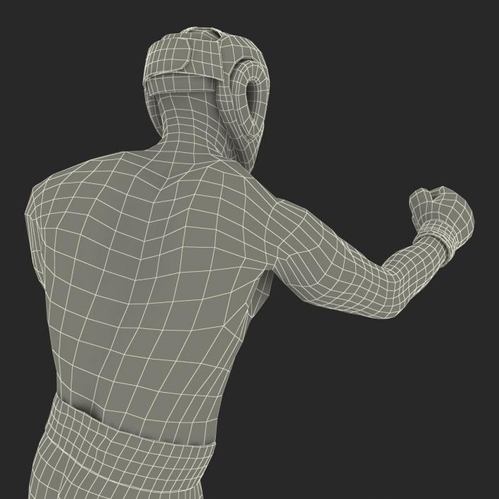 Adult Boxer Man Pose 3 3D