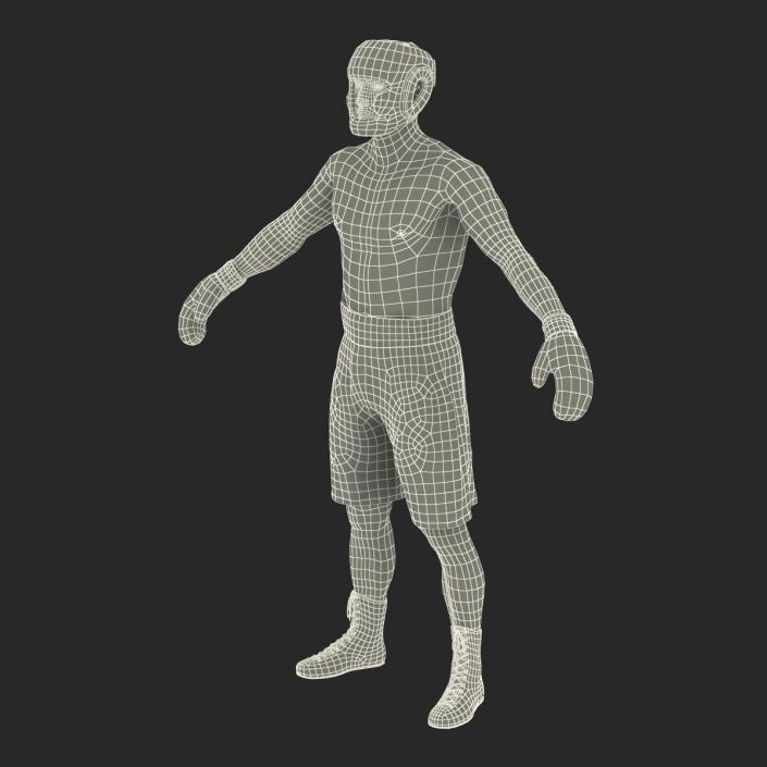 3D model Adult Boxer Man