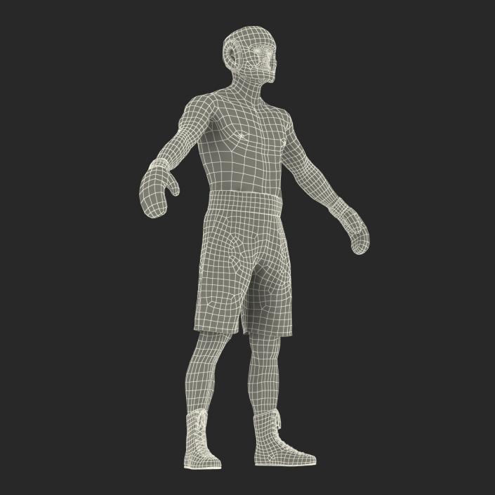 3D model Adult Boxer Man