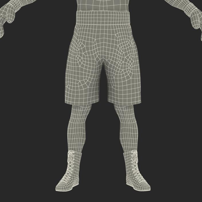 3D model Adult Boxer Man