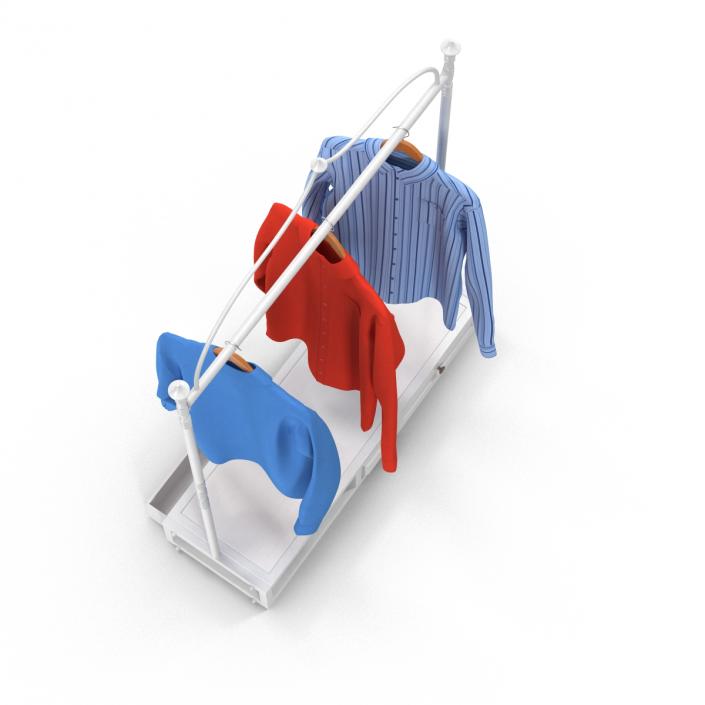 3D Iron Clothing Display Rack 4 model