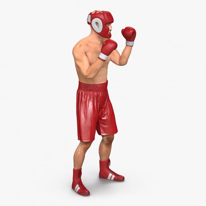 3D Boxer Man Pose 2