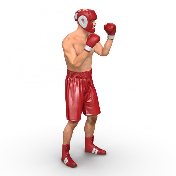 3D Boxer Man Pose 2