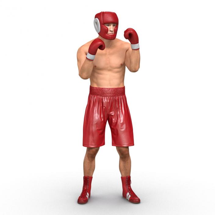 3D Boxer Man Pose 2