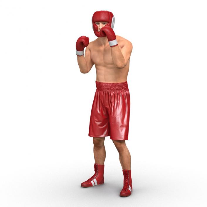 3D Boxer Man Pose 2