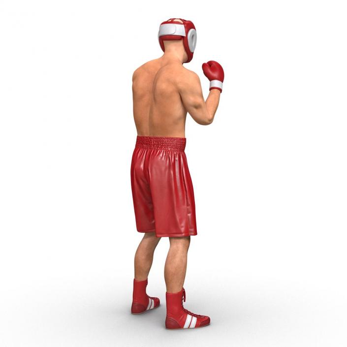 3D Boxer Man Pose 2