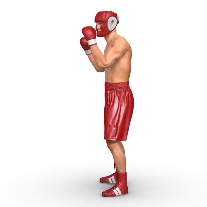 3D Boxer Man Pose 2