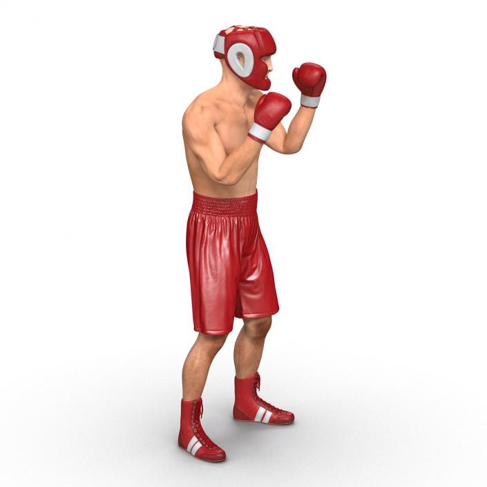 3D Boxer Man Pose 2