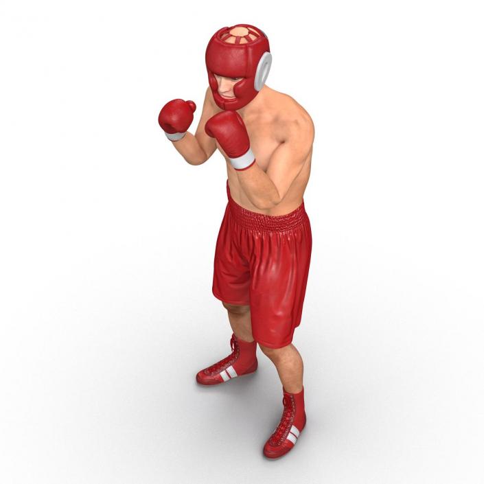 3D Boxer Man Pose 2