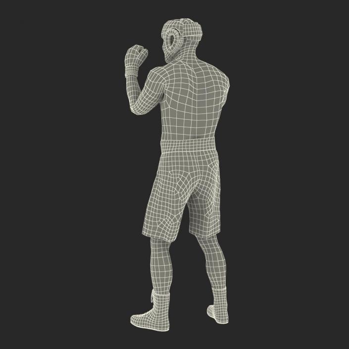 3D Boxer Man Pose 2