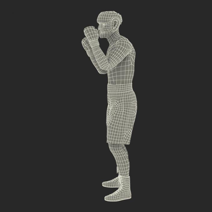 3D Boxer Man Pose 2