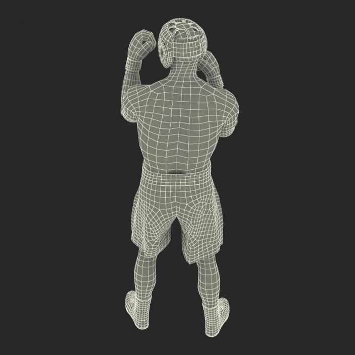 3D Boxer Man Pose 2