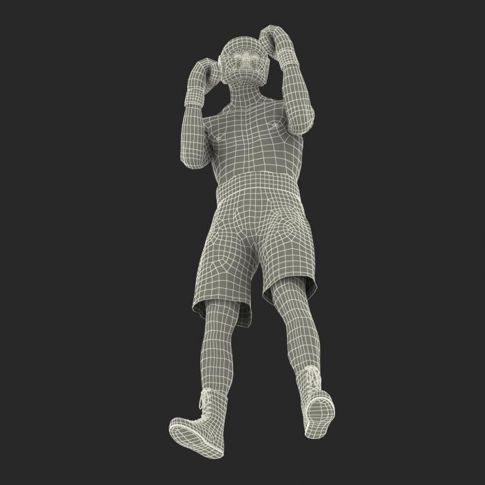 3D Boxer Man Pose 2