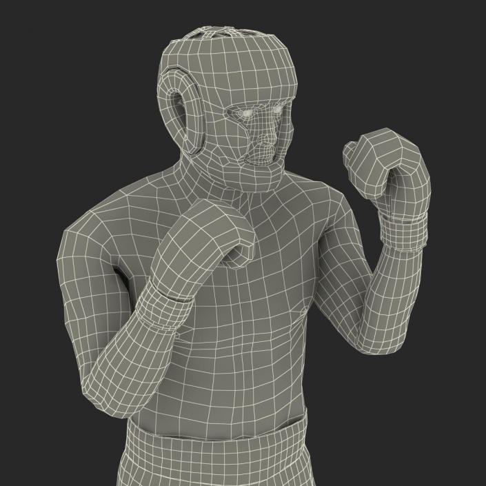 3D Boxer Man Pose 2