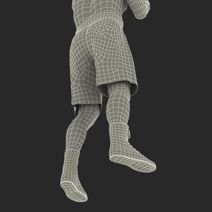 3D Boxer Man Pose 2