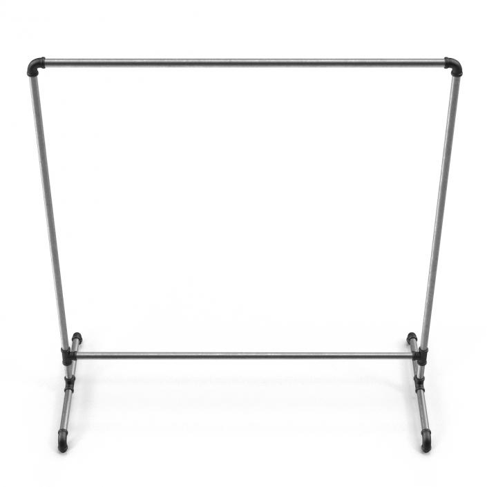 3D model Iron Clothing Rack 2