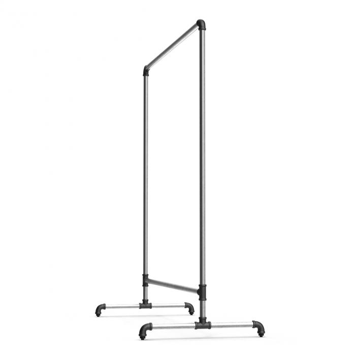 3D model Iron Clothing Rack 2