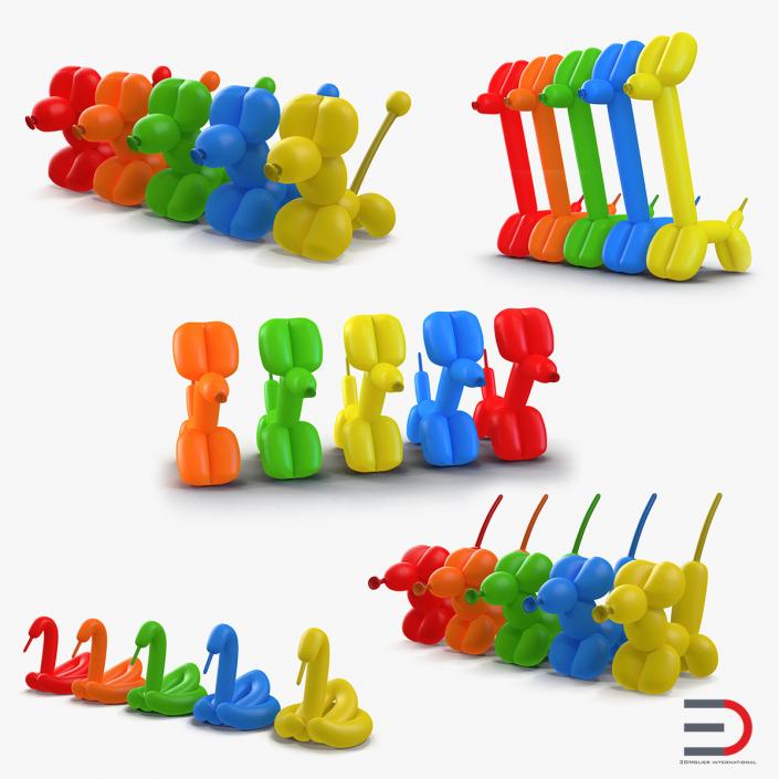 3D Balloon Animals Collection 2 model