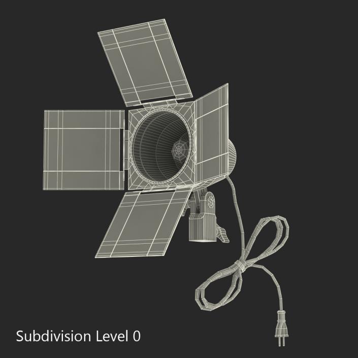 Barn Door Studio Light 2 3D model