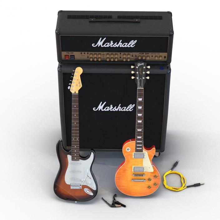 Guitar Equipment Collection 3D