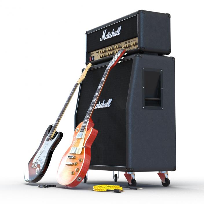 Guitar Equipment Collection 3D