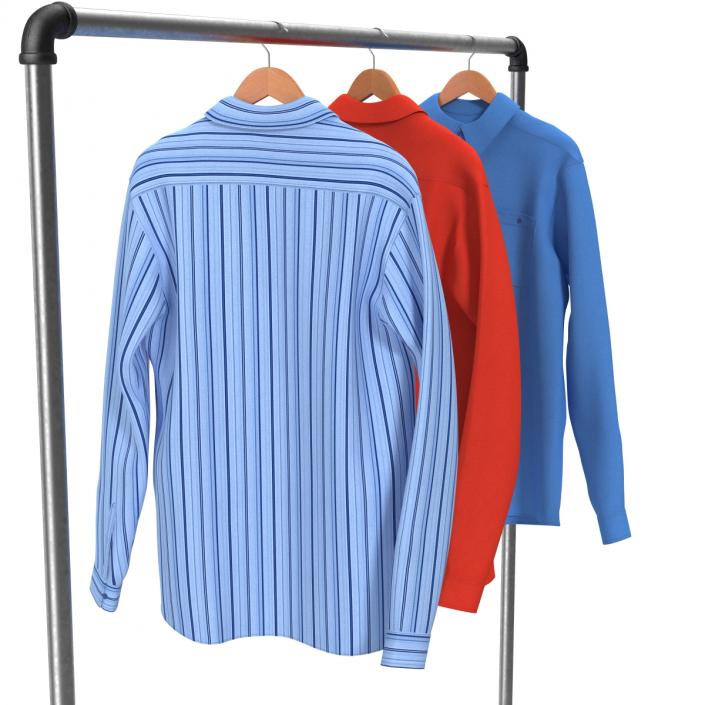 3D model Iron Clothing Rack 5