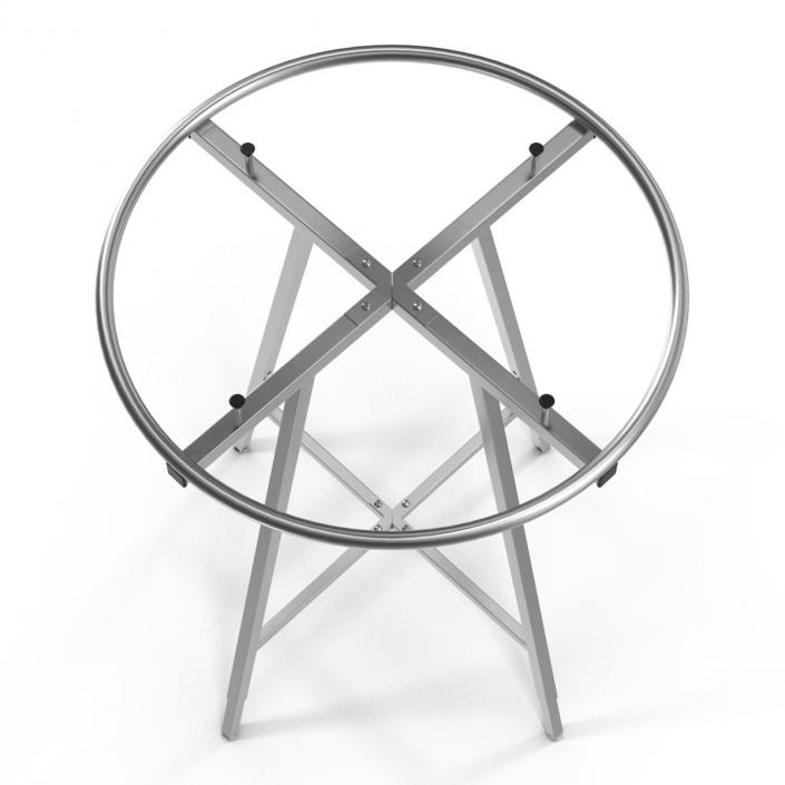 Round Clothing Rack 3D model