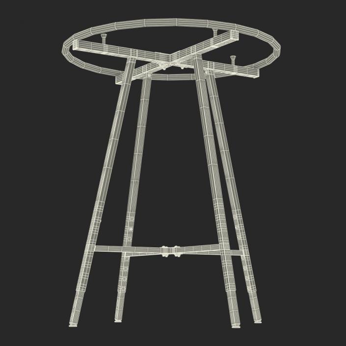 Round Clothing Rack 3D model