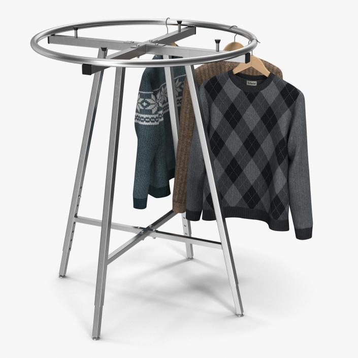 3D Round Clothing Rack 2