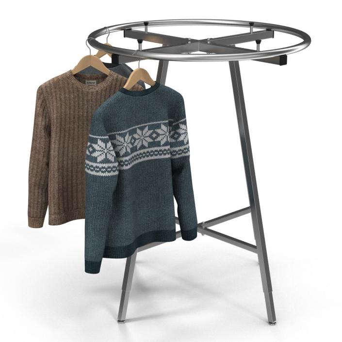 3D Round Clothing Rack 2