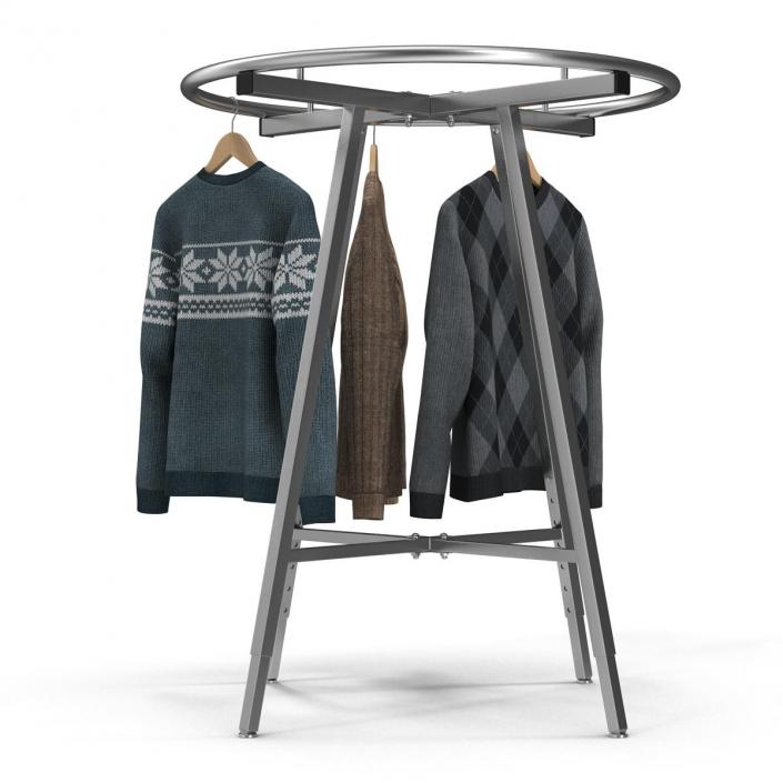 3D Round Clothing Rack 2