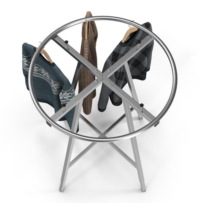 3D Round Clothing Rack 2