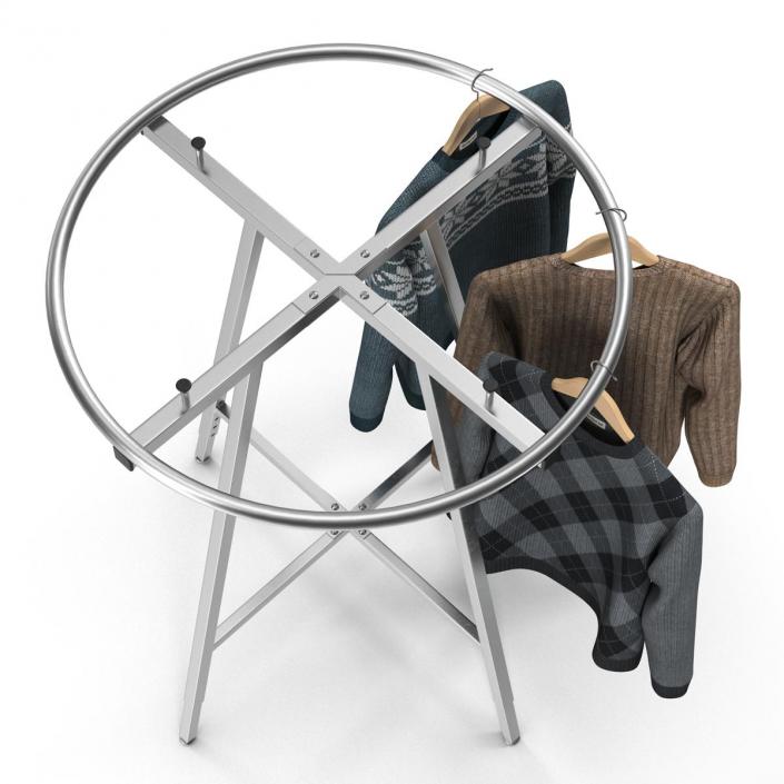 3D Round Clothing Rack 2