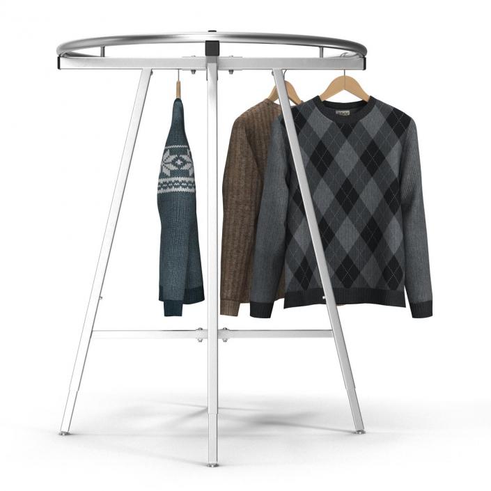 3D Round Clothing Rack 2