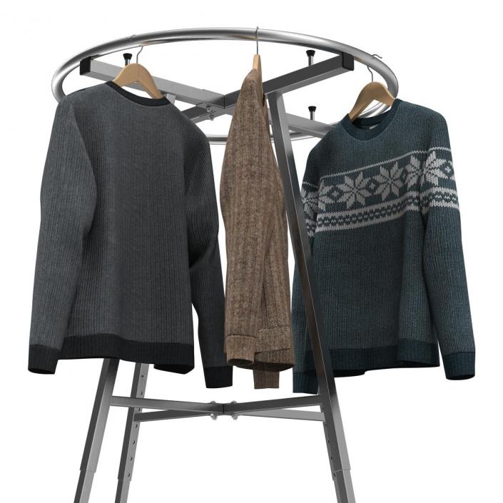 3D Round Clothing Rack 2