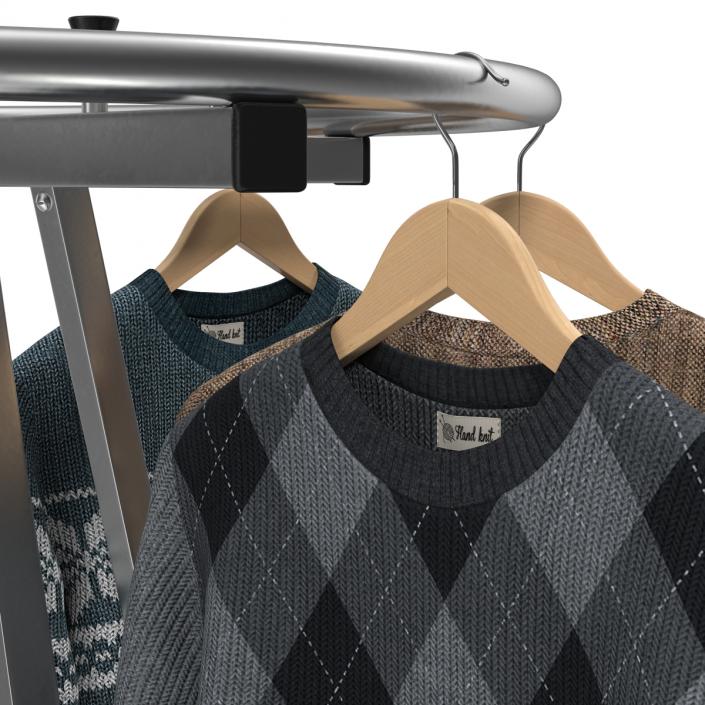 3D Round Clothing Rack 2