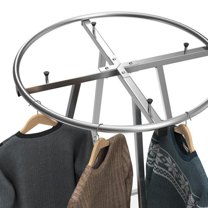 3D Round Clothing Rack 2