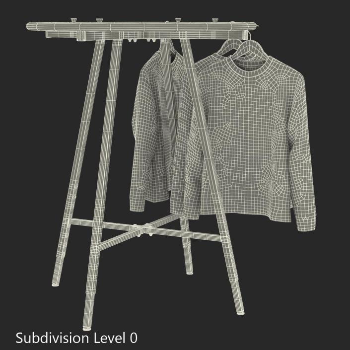 3D Round Clothing Rack 2