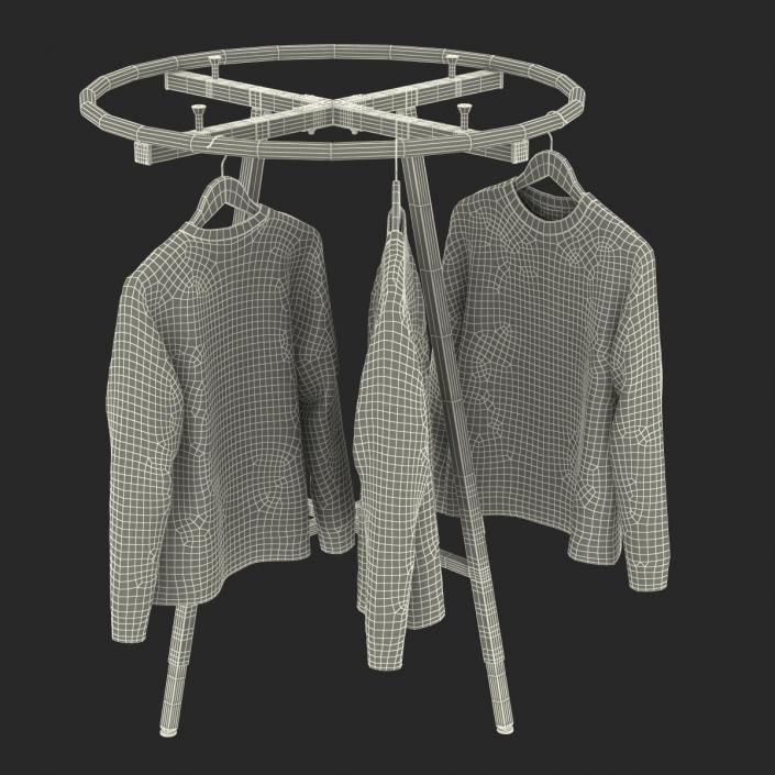 3D Round Clothing Rack 2