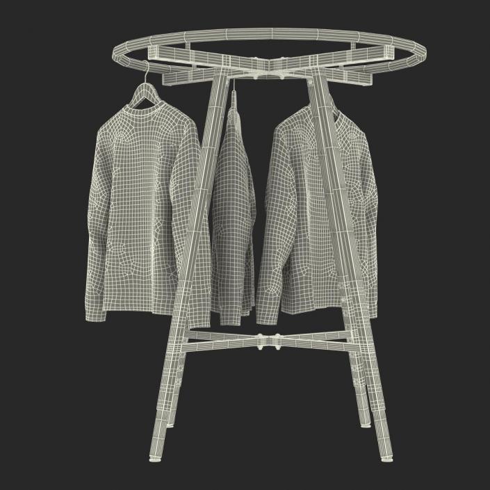 3D Round Clothing Rack 2