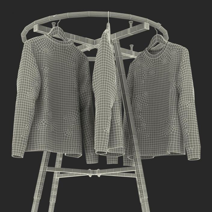 3D Round Clothing Rack 2