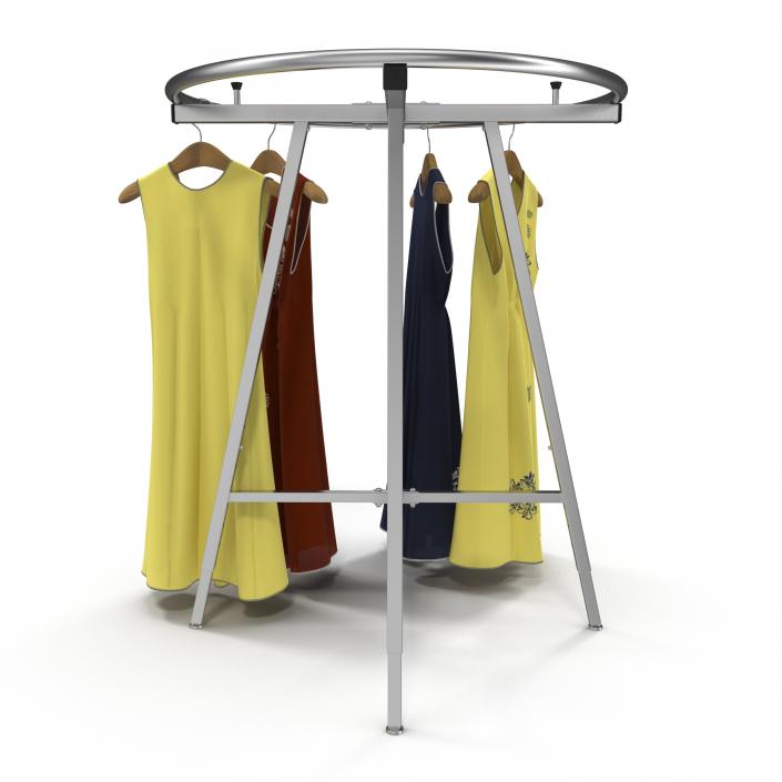 3D Round Clothing Rack 3