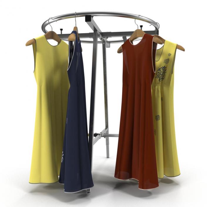 3D Round Clothing Rack 3