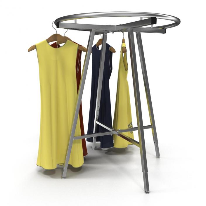 3D Round Clothing Rack 3