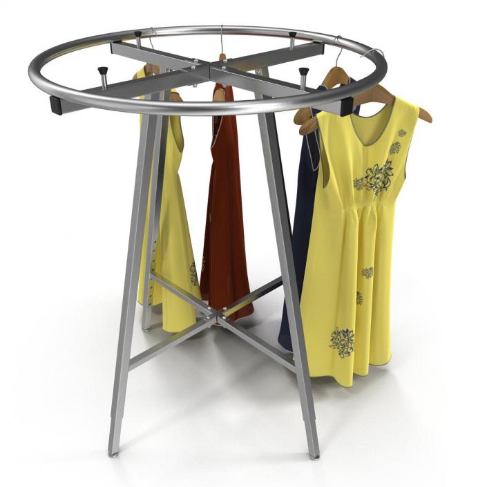 3D Round Clothing Rack 3