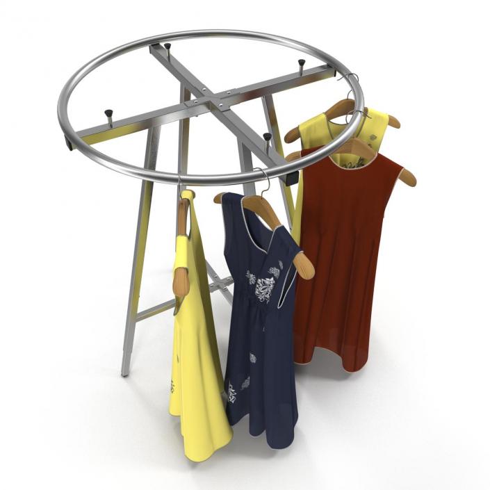 3D Round Clothing Rack 3