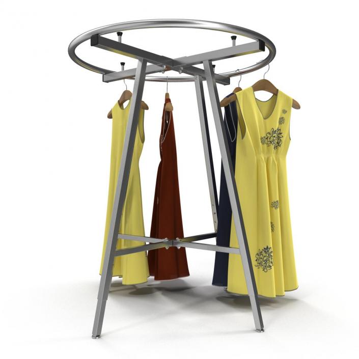 3D Round Clothing Rack 3