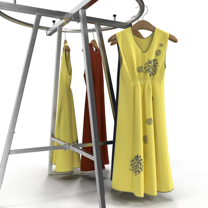 3D Round Clothing Rack 3